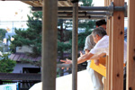 上棟式(4)：餅まき