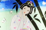 当社前の絵灯篭(2・夜)